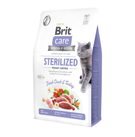 Brit Care Cat Grain Free Sterilized & Weight Control 2 кг